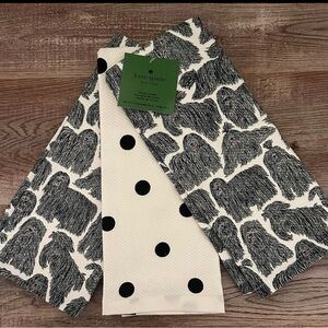 Kate Spade Kitchen Towel Dish towel trio - Black and White Brand New LAST SET